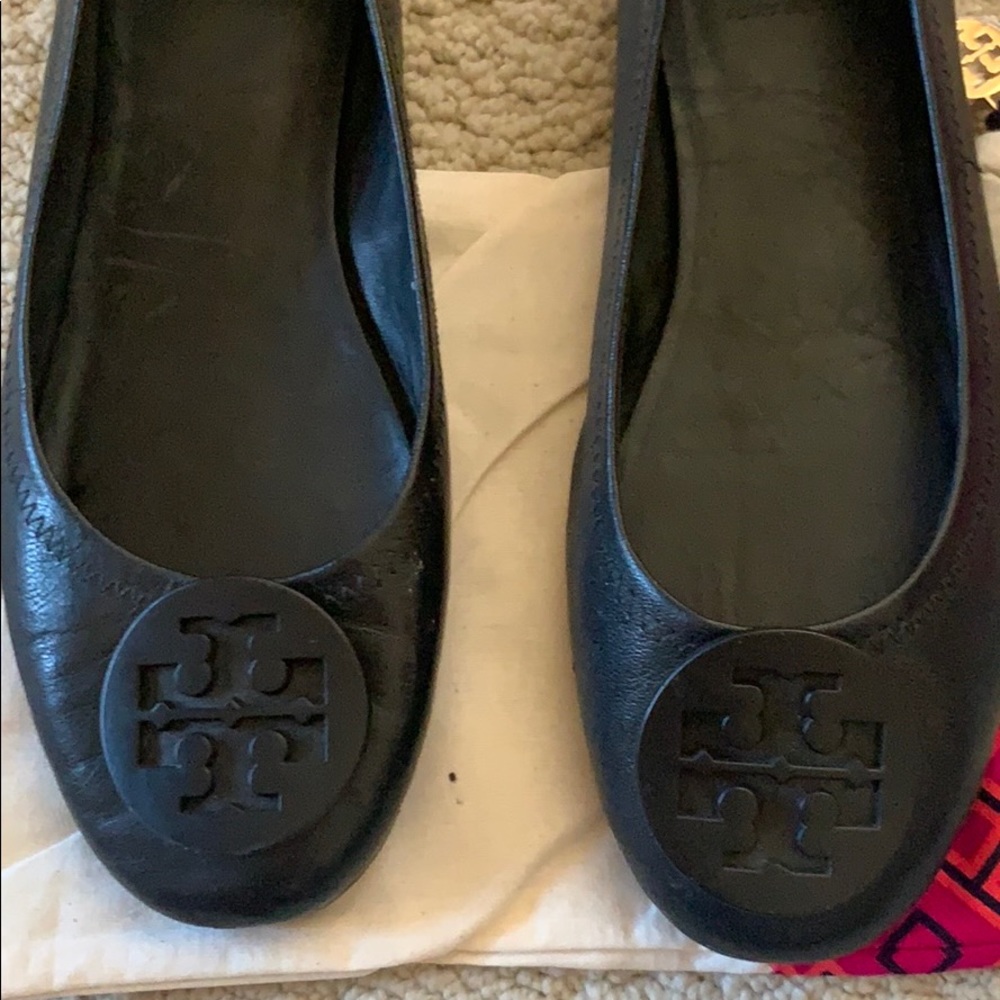 Tory Burch black leather shoes size 7